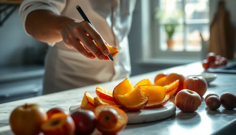 Épluchures de pommes transformées en ingrédient pour dessert