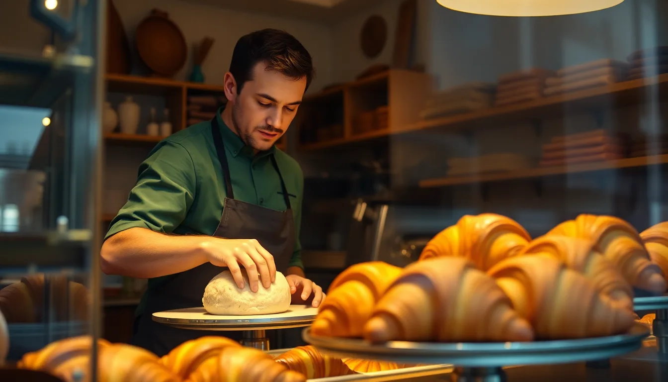 Croissant parisien parfaitement feuilleté