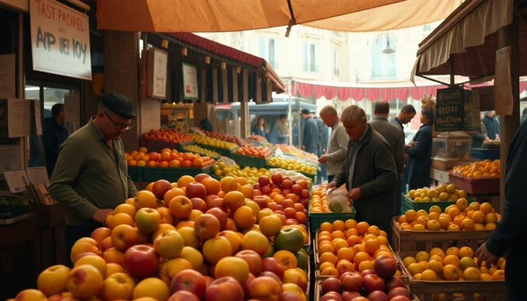 Fruits flétris sous le soleil de Paris
