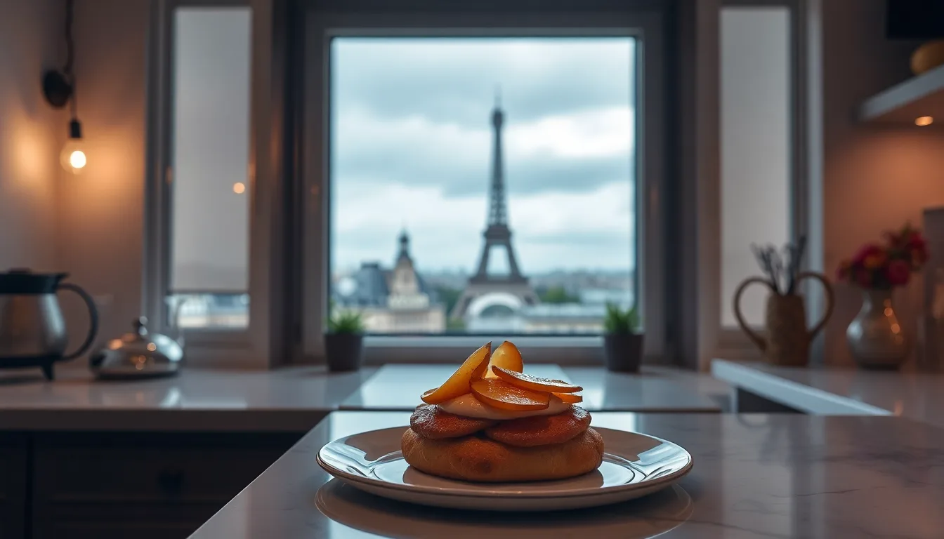 Épluchures de pommes transformées pour des desserts parisiens