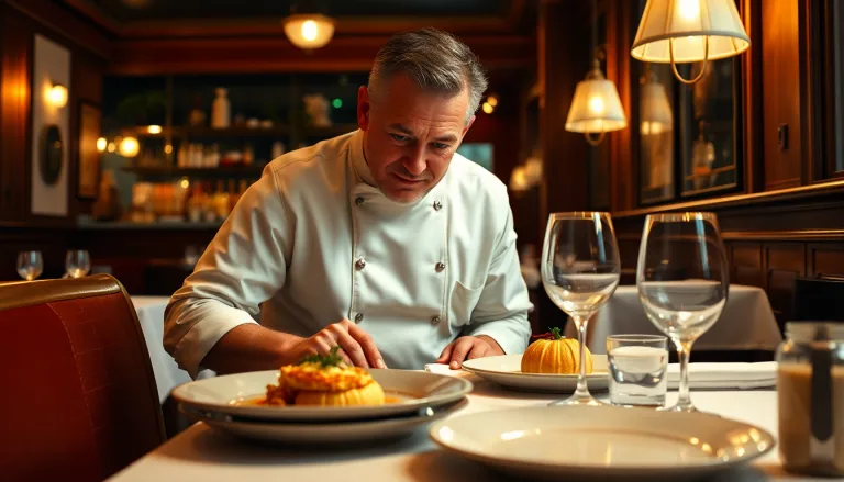 Petites bouchées gastronomiques élégamment présentées, avec un avertissement visuel discret.
