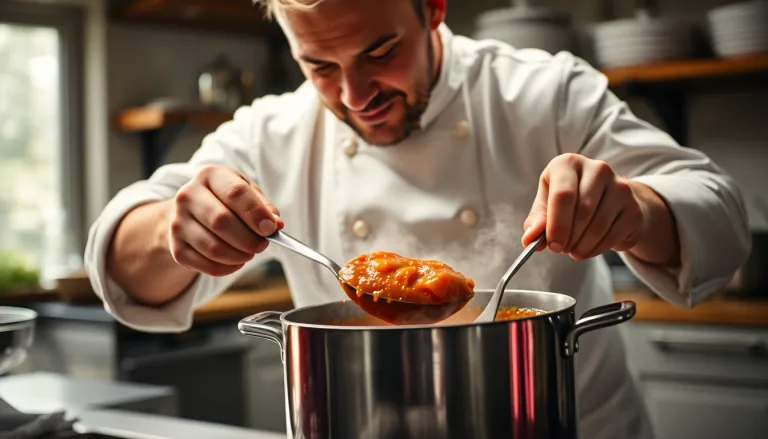 Un plat de pâtes nappé d'une sauce onctueuse.
