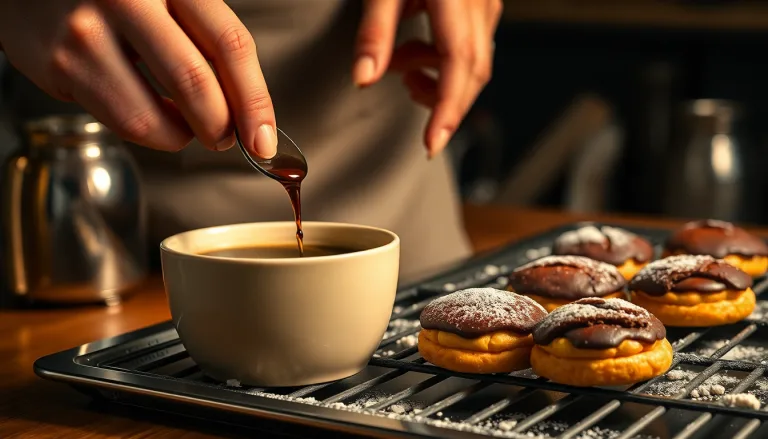 Du marc de café est présenté comme un ingrédient précieux à côté de financiers parisiennes.