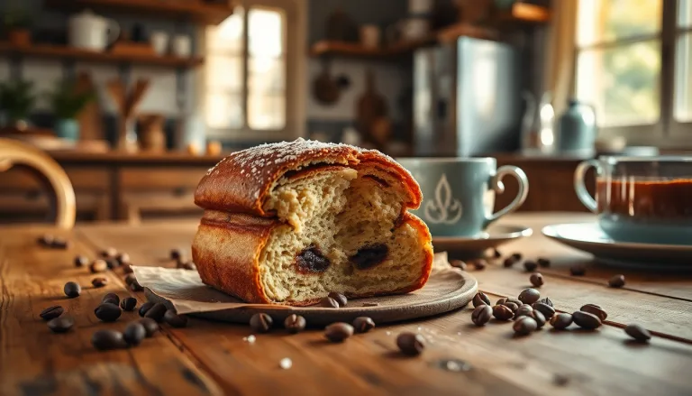 Financiers parisiens décorés avec du marc de café