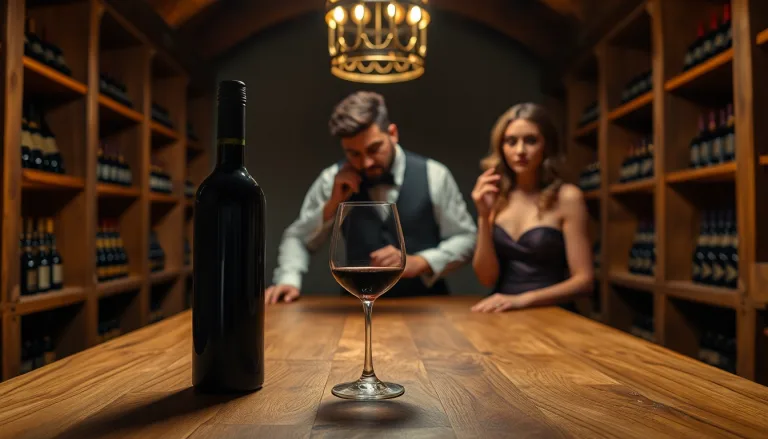 Bouteille de vin ouverte, vue de près, avec des bulles suspectes.