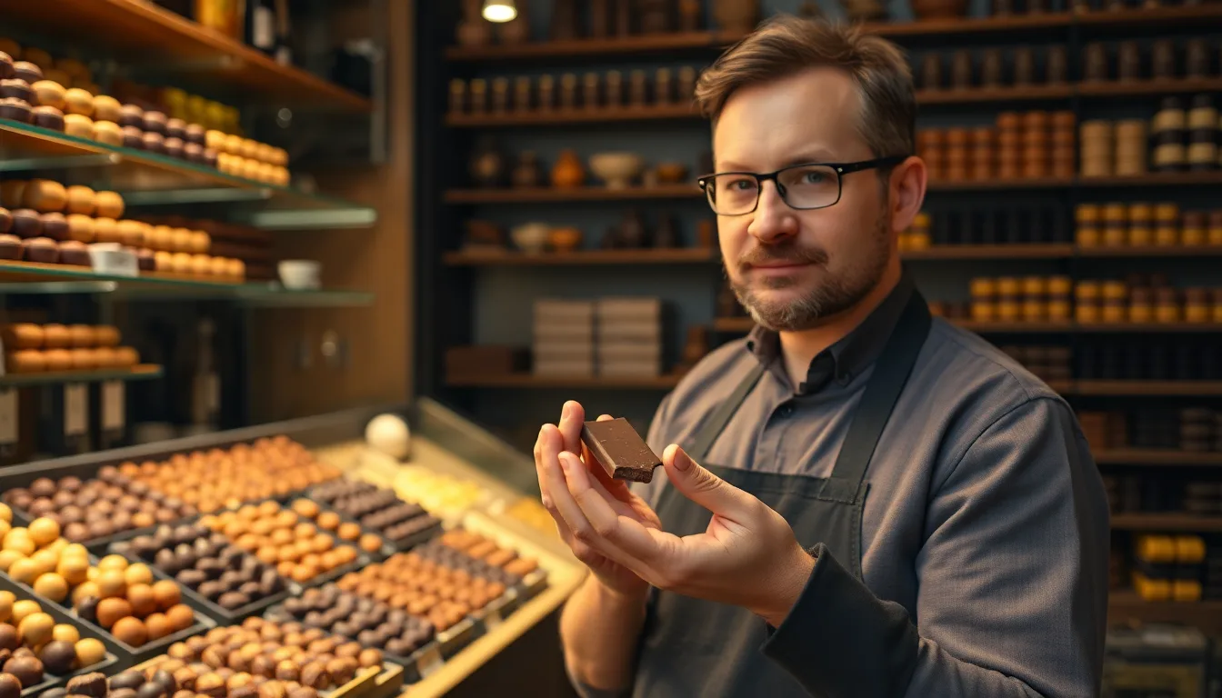 Une tablette de chocolat fondue à cause de l'exposition à l'air.