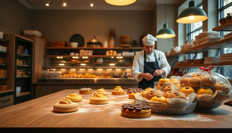 Des épluchures de fruits disposées autour de financiers parisiens.