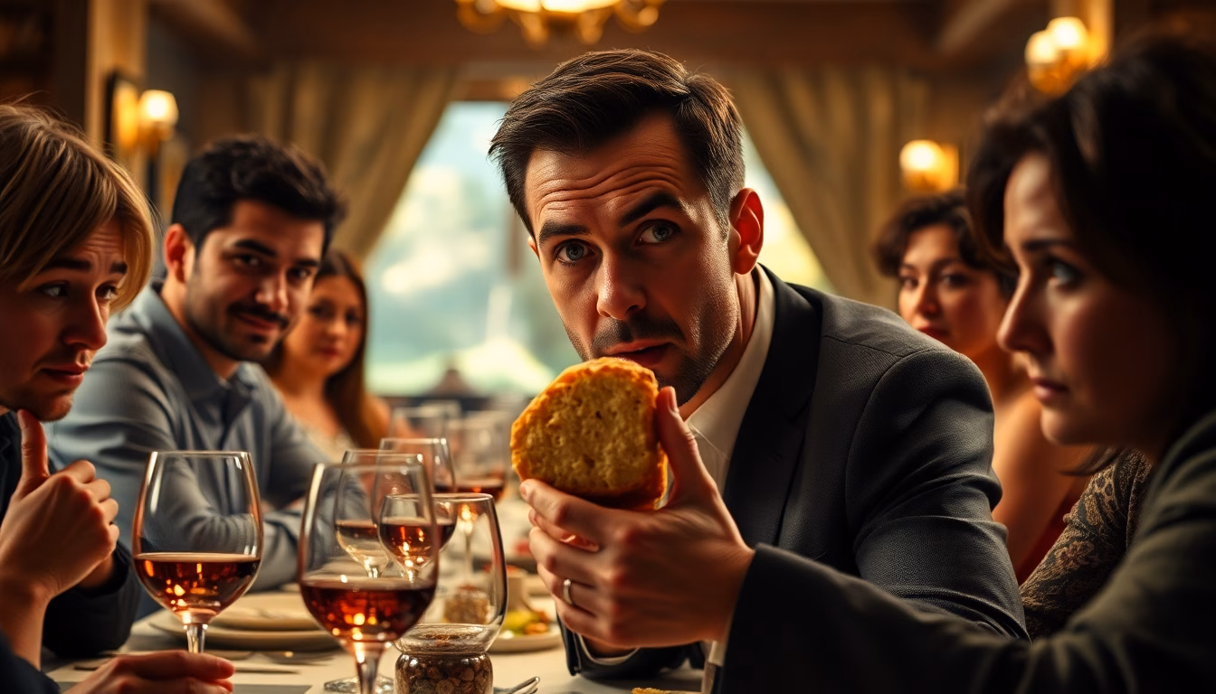 Dîner entre amis interrompu par une mise en bouche problématique