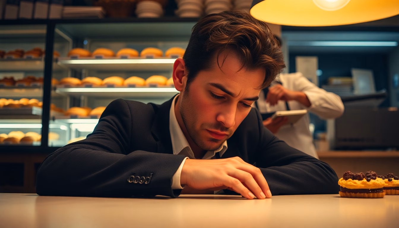 Financier parisien avec loupe