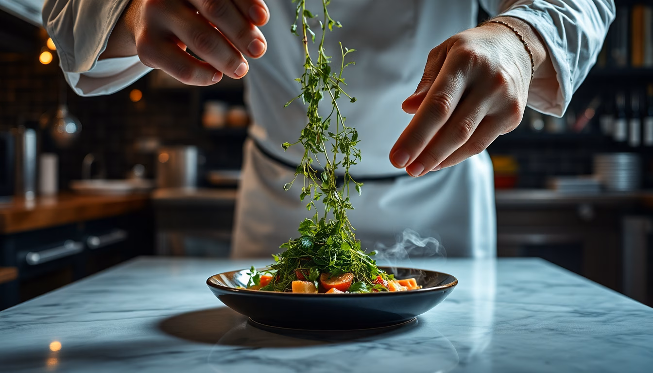 Gros plan sur un bouquet d'herbes aromatiques fraîches et vibrantes.