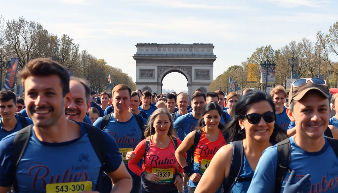coureurs lors des 20km de Paris