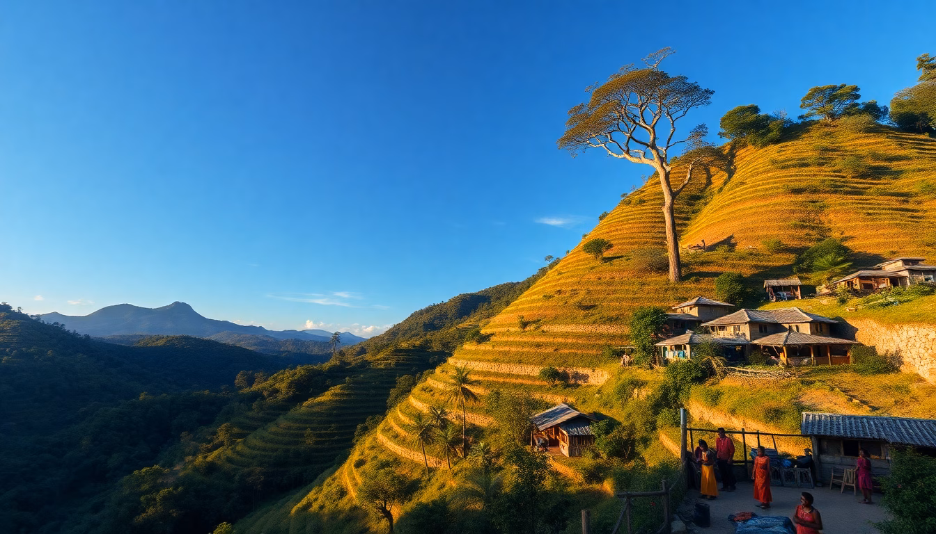 Paysage des Tsingy de Madagascar